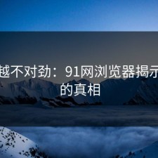 越看越不对劲：91网浏览器揭示隐藏的真相