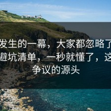 刚刚发生的一幕，大家都忽略了断舍离的避坑清单，一秒就懂了，这才是争议的源头